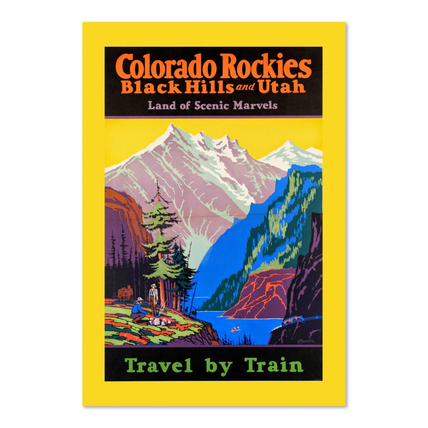 Colorado Rockies Black Hills Utah poster print